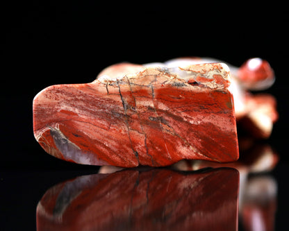 Nicedony 7.9" Red Jasper Hand Carved Crystal Horse Sculpture - View 24