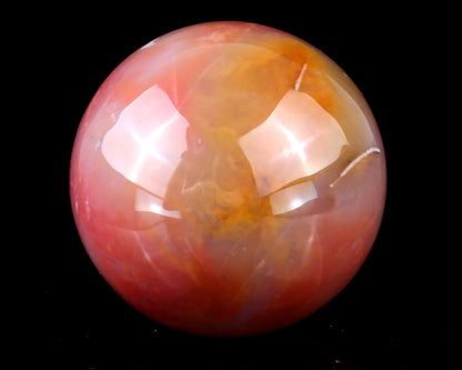 Nicedony 70mm Chalcedony Hand Carved Crystal Sphere - View 6