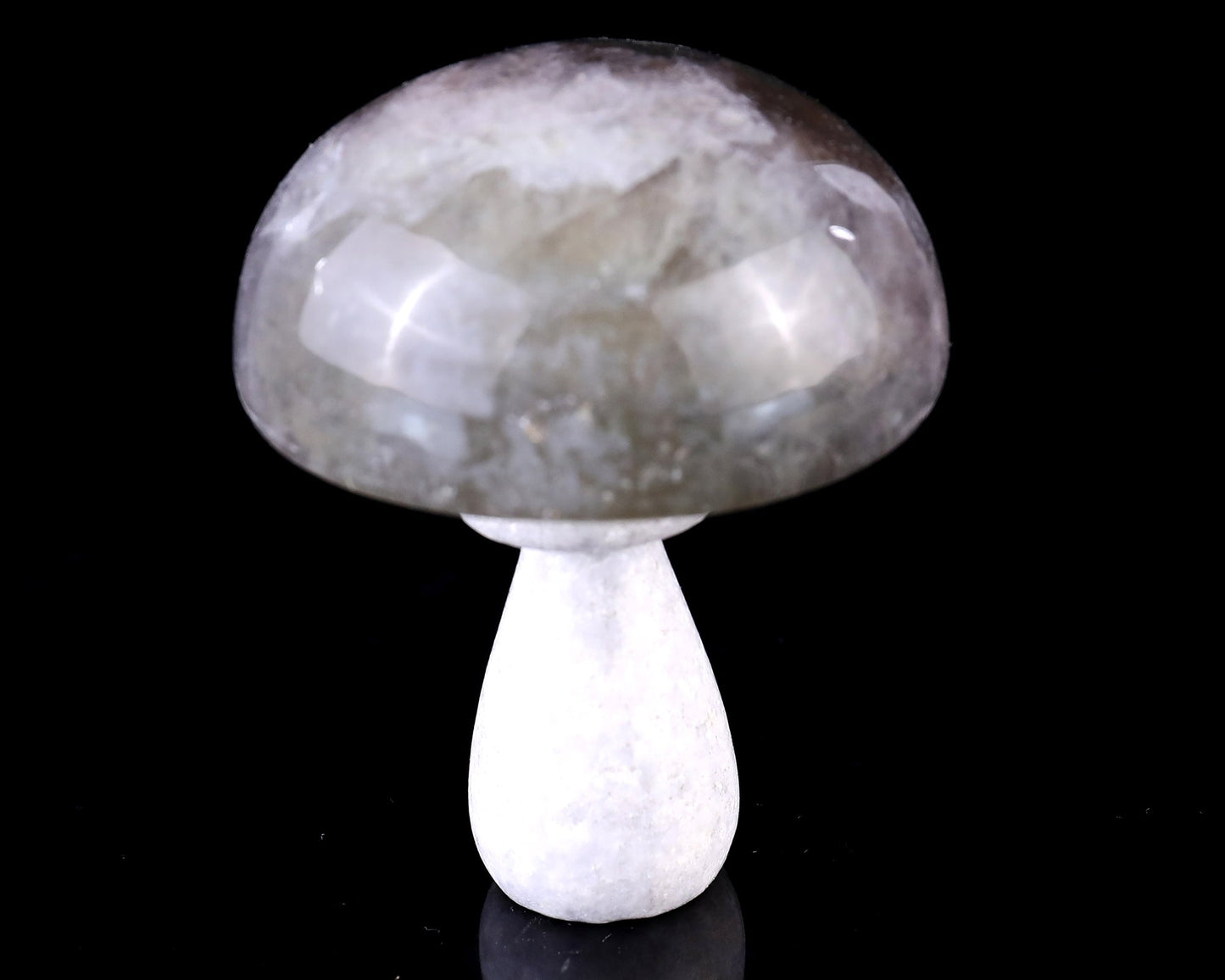 Nicedony 77mm Fluorite Hand Carved Crystal Mushroom Sculpture - View 2