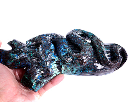 Nicedony 8.0" Phoenix Stone Hand Carved Crystal Snake Sculpture - View 10