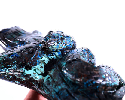 Nicedony 8.0" Phoenix Stone Hand Carved Crystal Snake Sculpture - View 8