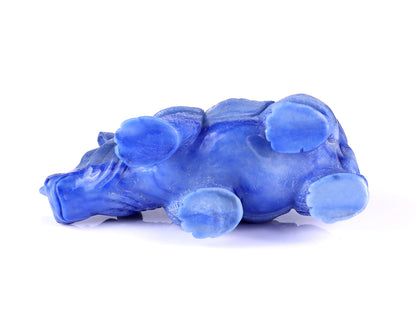 Nicedony 8.1" Blue Aventurine Hand Carved Rhinoceros Sculpture - View 6