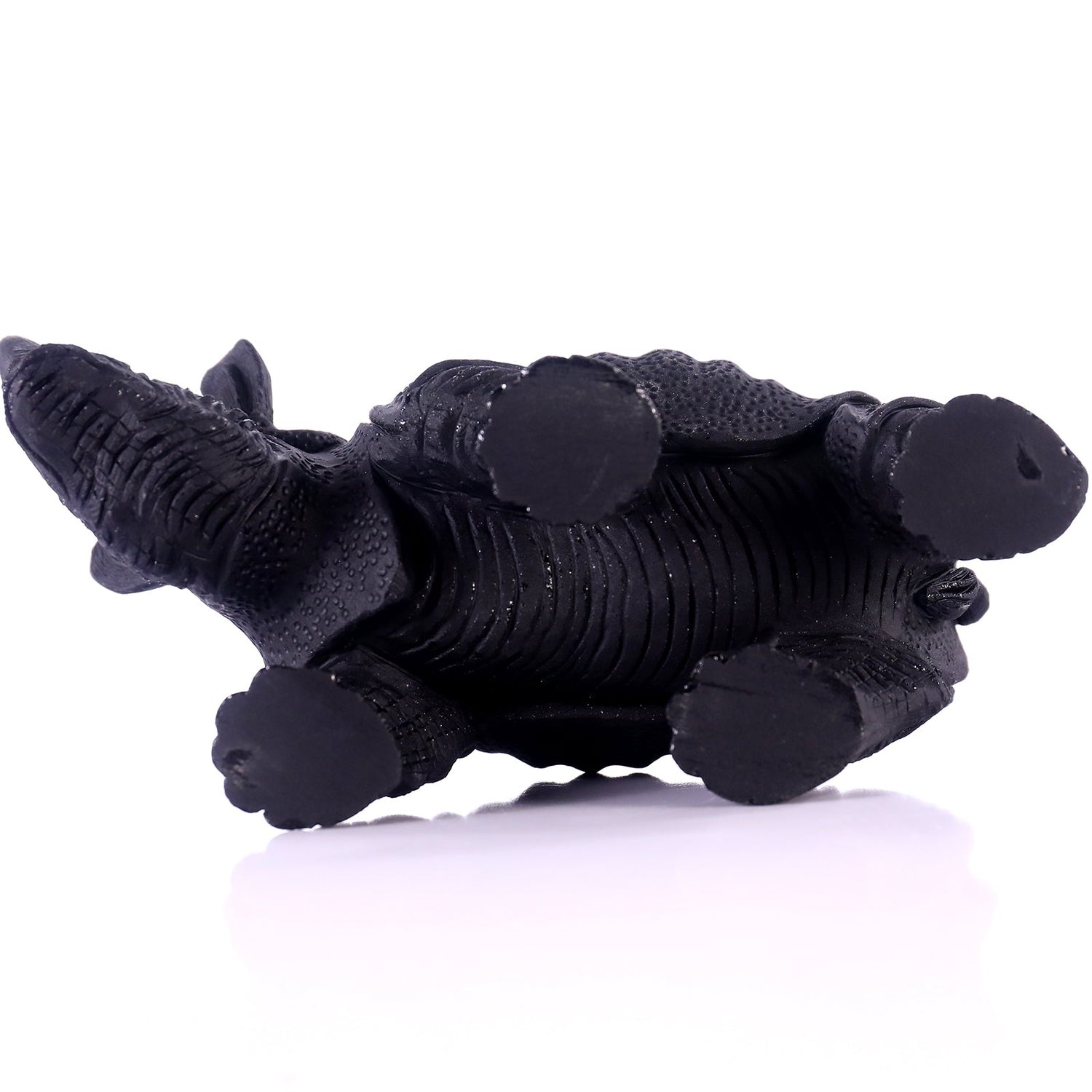 Nicedony 8.3" Black Obsidian Hand Carved Crystal Rhinoceros Sculpture (SKU: 2100007) - Photo 6