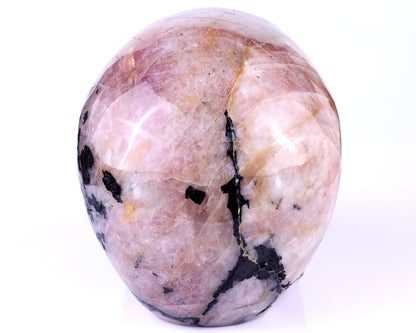Nicedony 8.5" Rubellite Tourmaline Hand Carved Realistic Skull - View 5