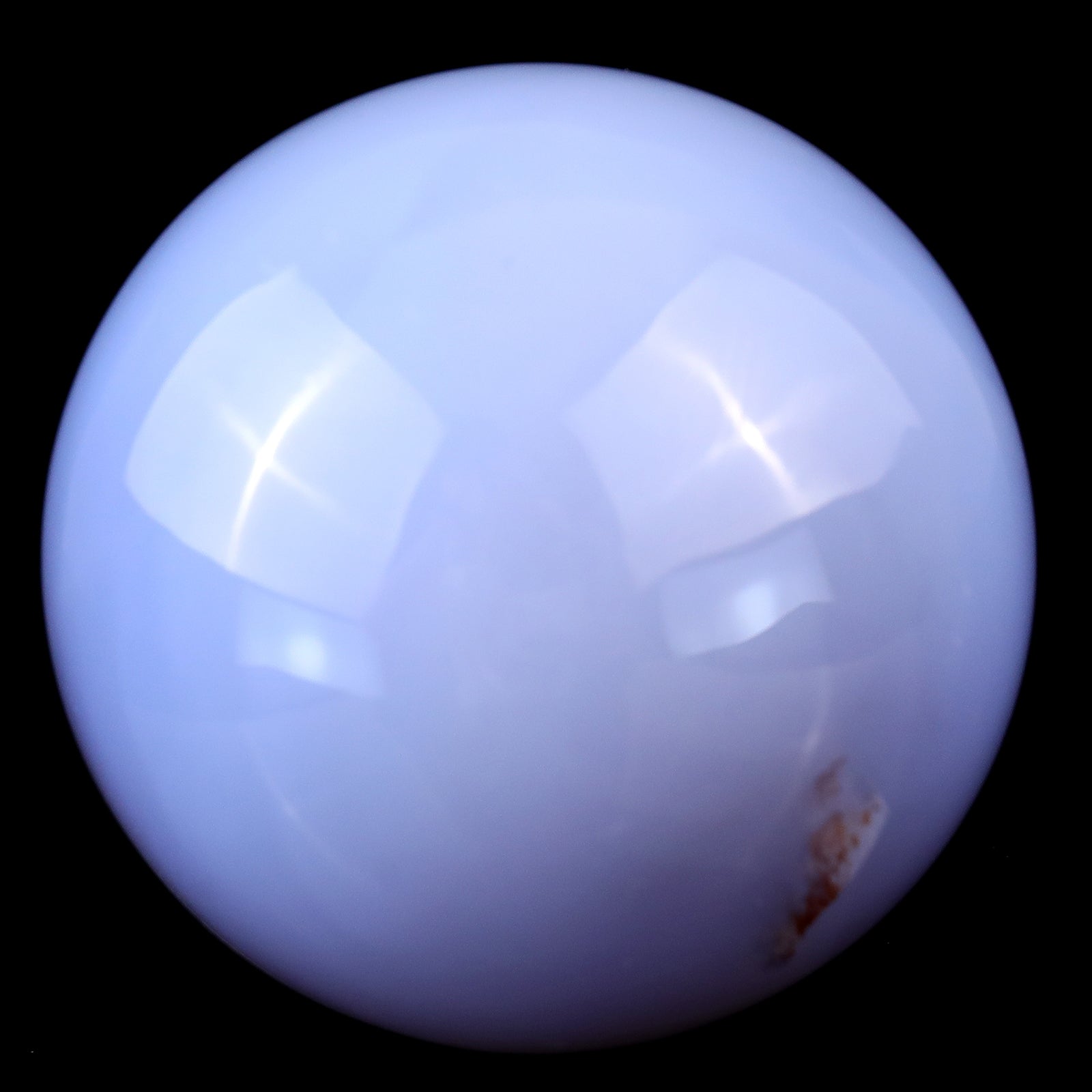Nicedony 80mm Blue Chalcedony Hand Carved Crystal Sphere - View 2