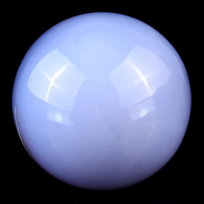 Nicedony 80mm Blue Chalcedony Hand Carved Crystal Sphere - View 5