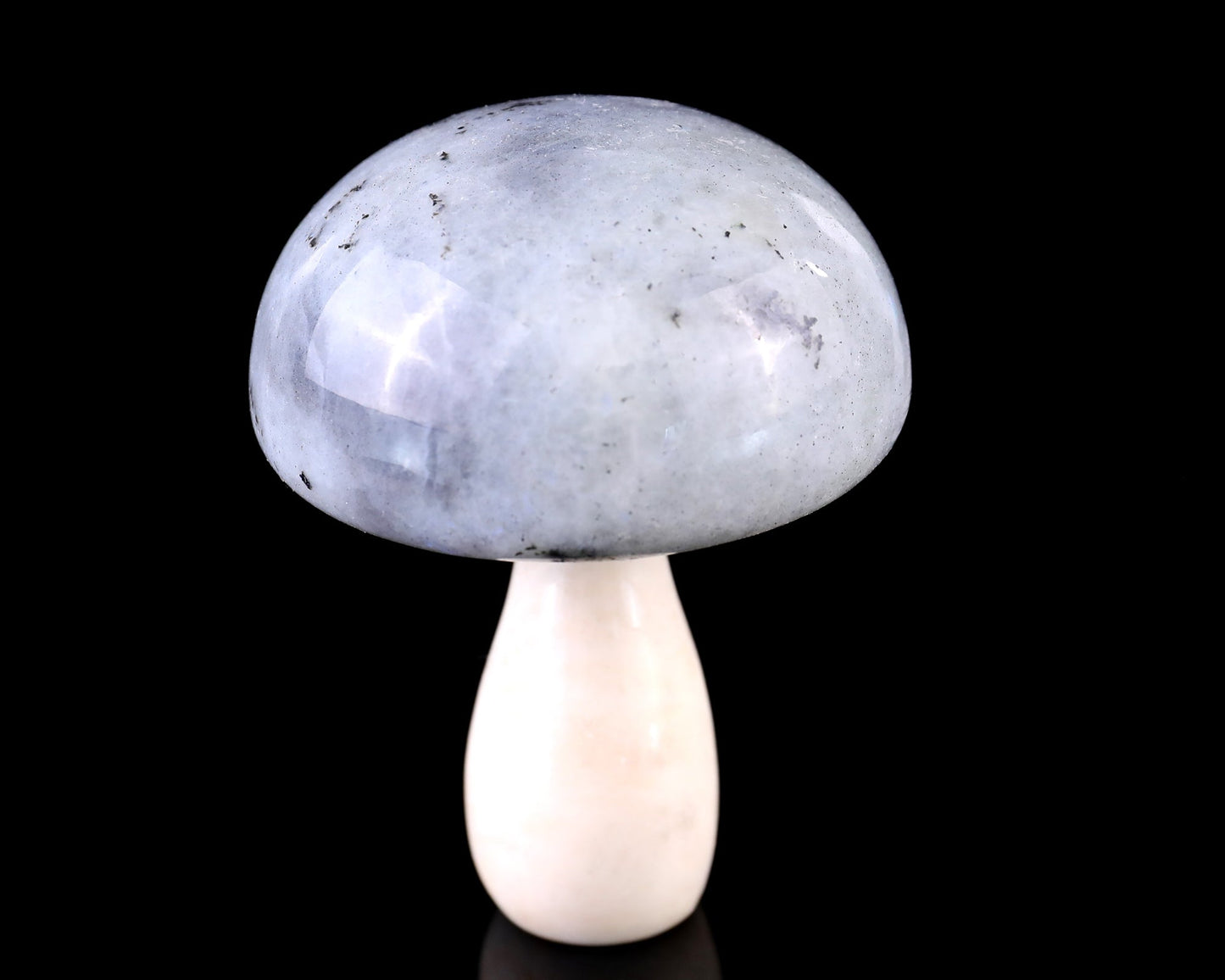 Nicedony 80mm Labradorite Hand Carved Crystal Mushroom Sculpture - View 6