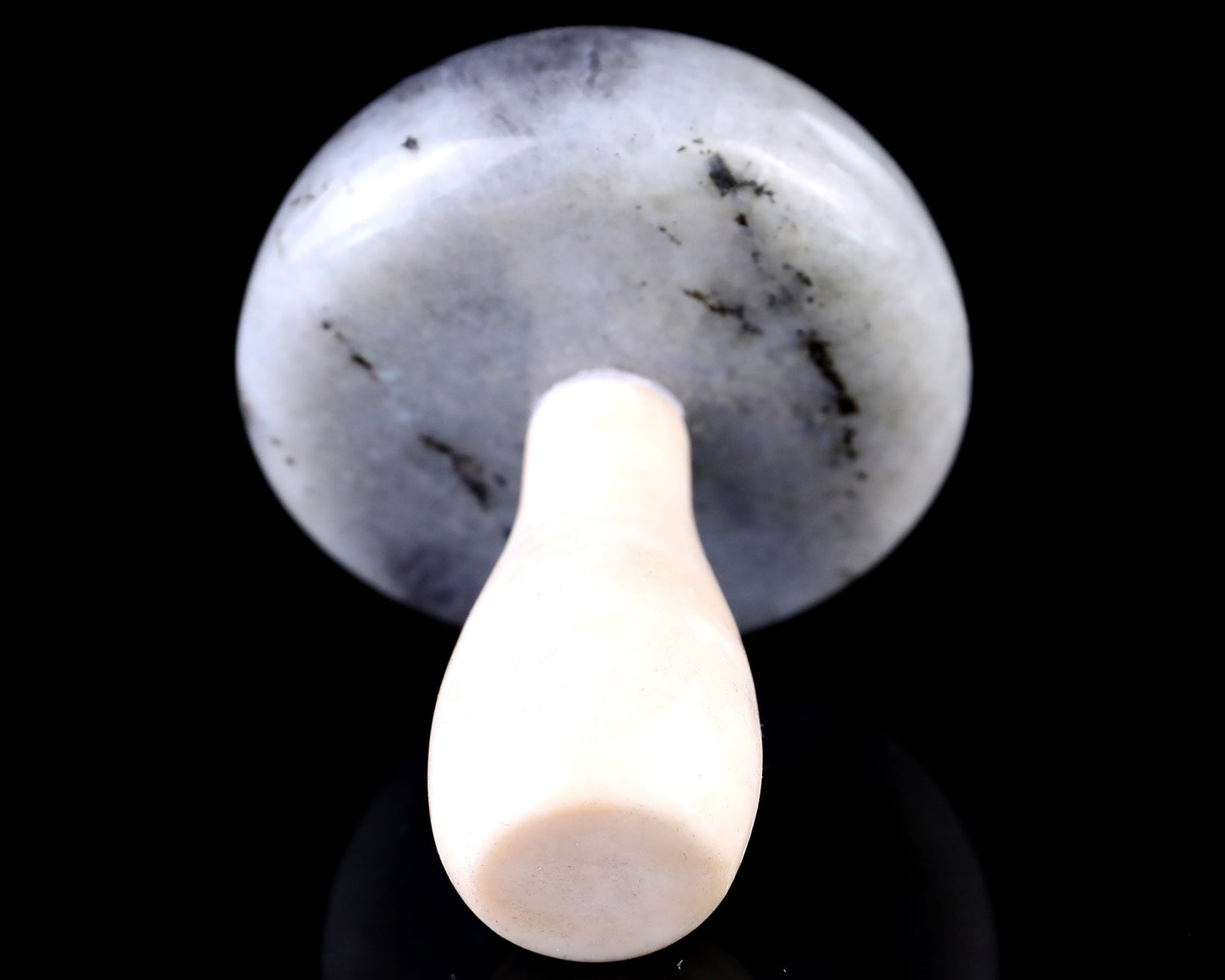 Nicedony 80mm Labradorite Hand Carved Crystal Mushroom Sculpture - View 5