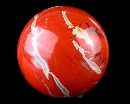 Nicedony 80mm Red Jasper Hand Carved Crystal Mushroom Sculpture - View 5