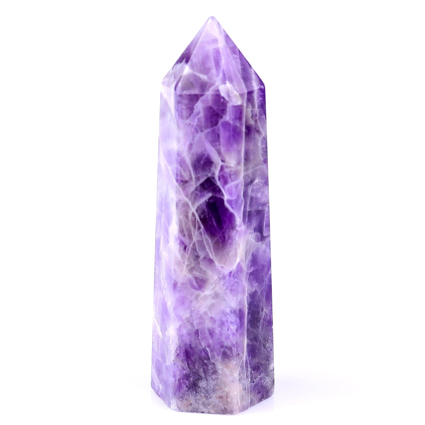 Nicedony 82mm Dream Amethyst Hand Carved Crystal Point