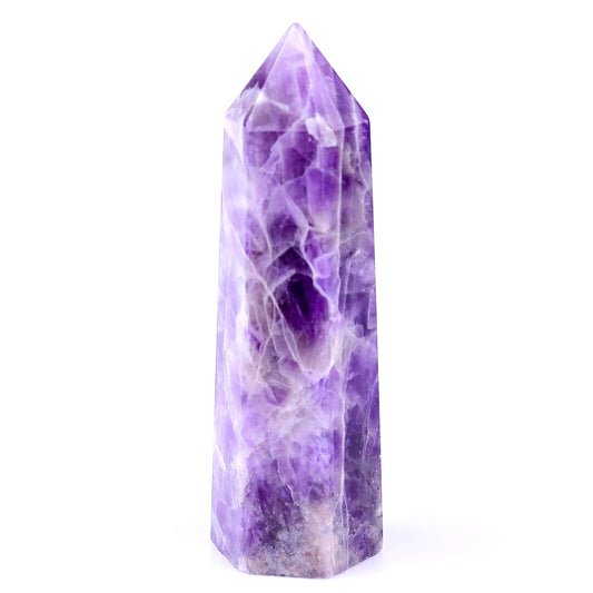 Nicedony 82mm Dream Amethyst Hand Carved Crystal Point