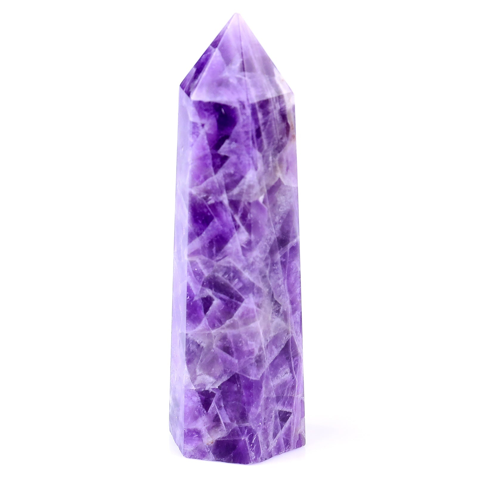 Nicedony 82mm Dream Amethyst Hand Carved Crystal Point - View 3