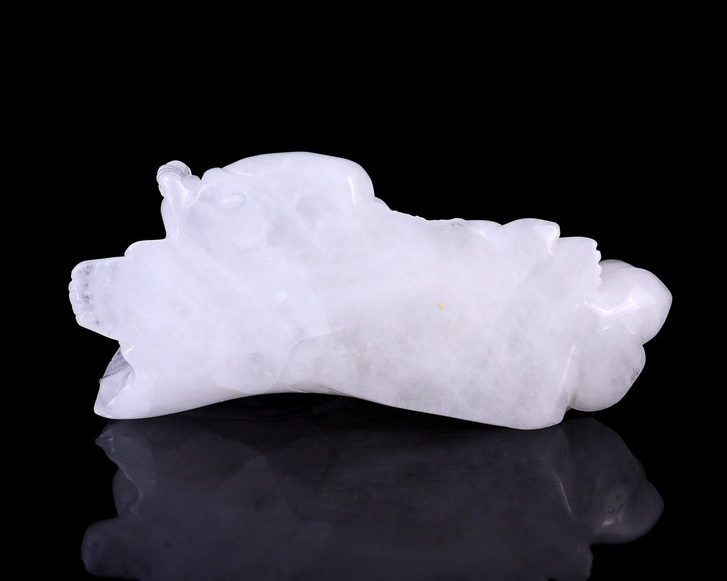 Nicedony 9.8" Angolan Quartz Hand Carved Crystal Buddha Sculpture - View 8