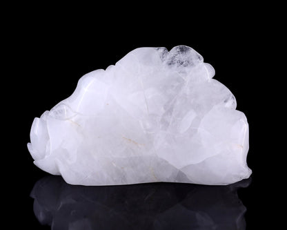 Nicedony 9.8" Angolan Quartz Hand Carved Crystal Buddha Sculpture - View 5