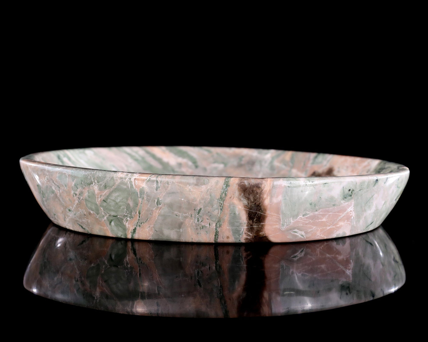 Nicedony 9.8" Jiulong Jade Hand Carved Crystal Food Tray, Fruit Tray - View 9