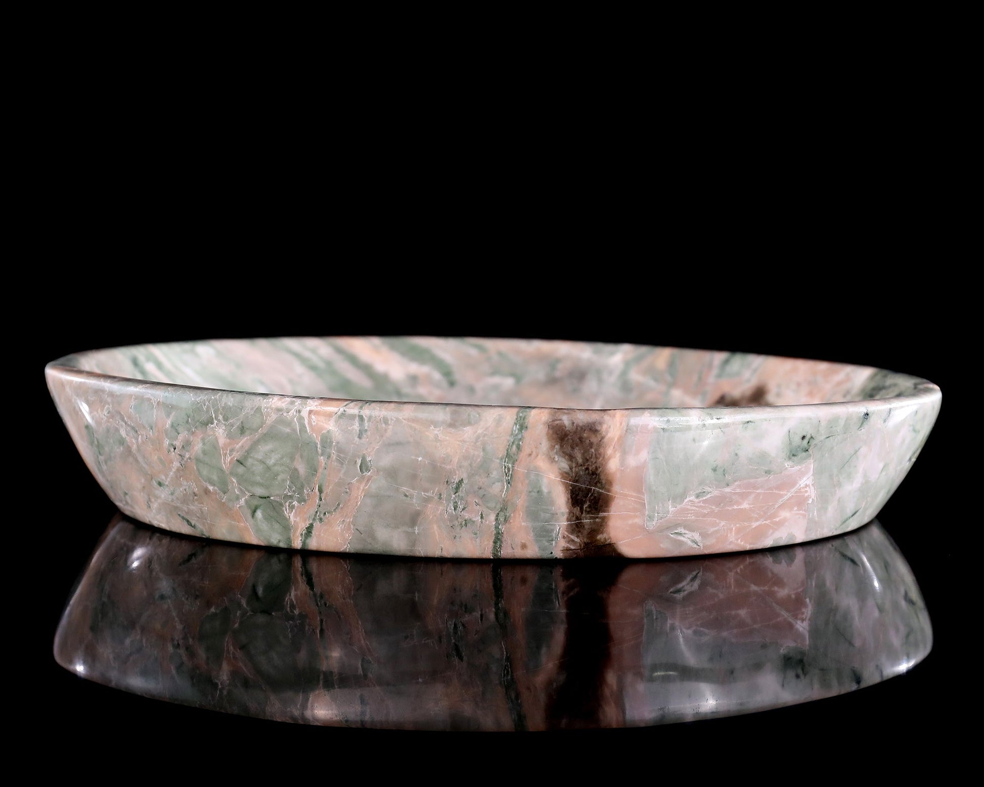 Nicedony 9.8" Jiulong Jade Hand Carved Crystal Food Tray, Fruit Tray - View 9