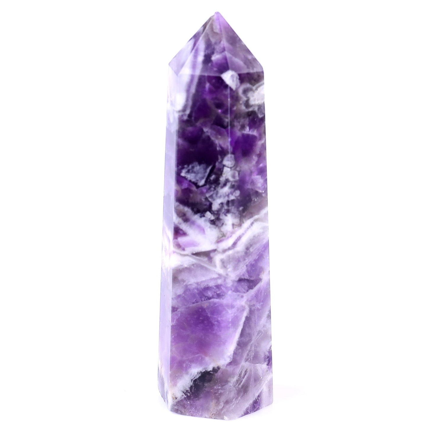 Nicedony 91mm Dream Amethyst Hand Carved Crystal Point - View 2