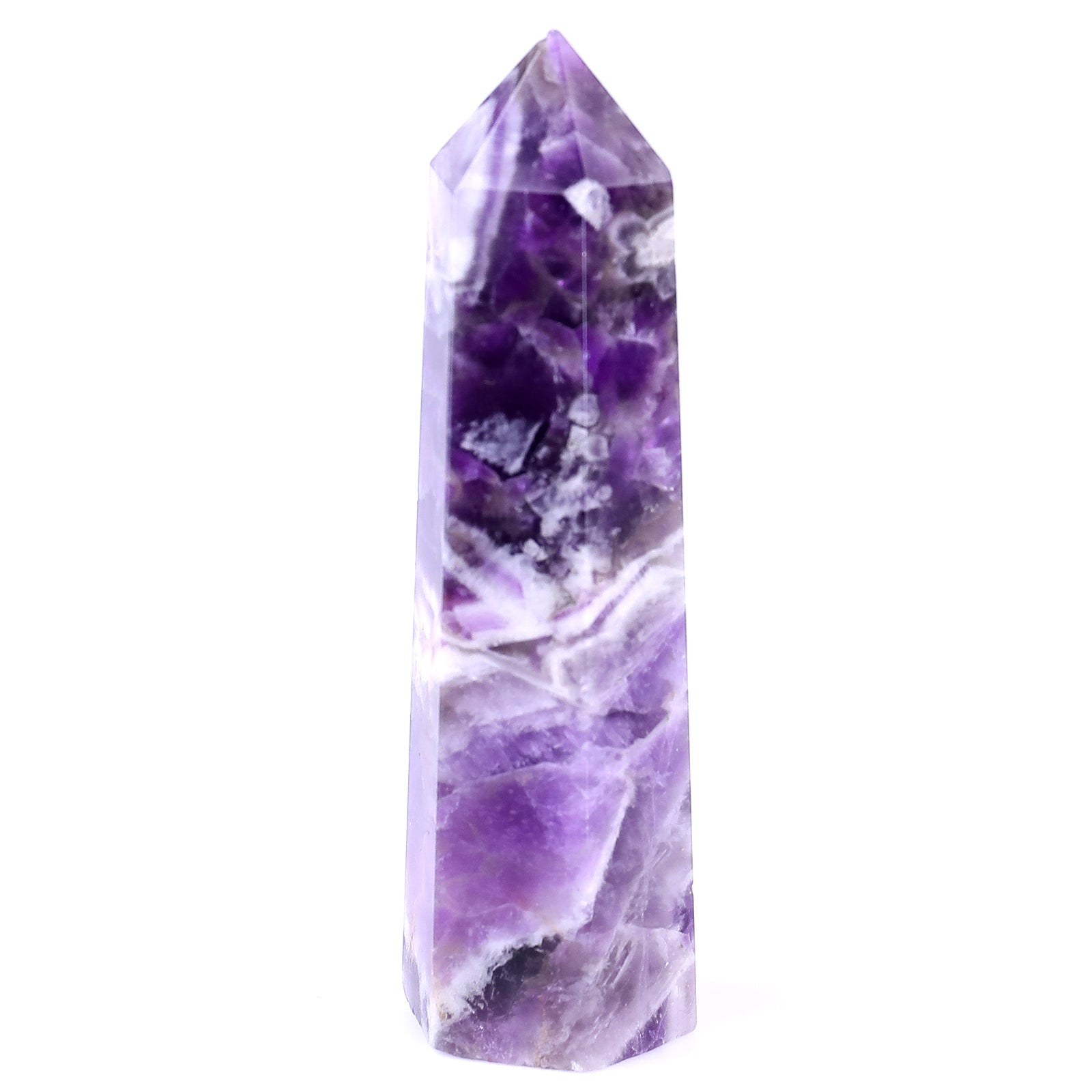 Nicedony 91mm Dream Amethyst Hand Carved Crystal Point - View 2