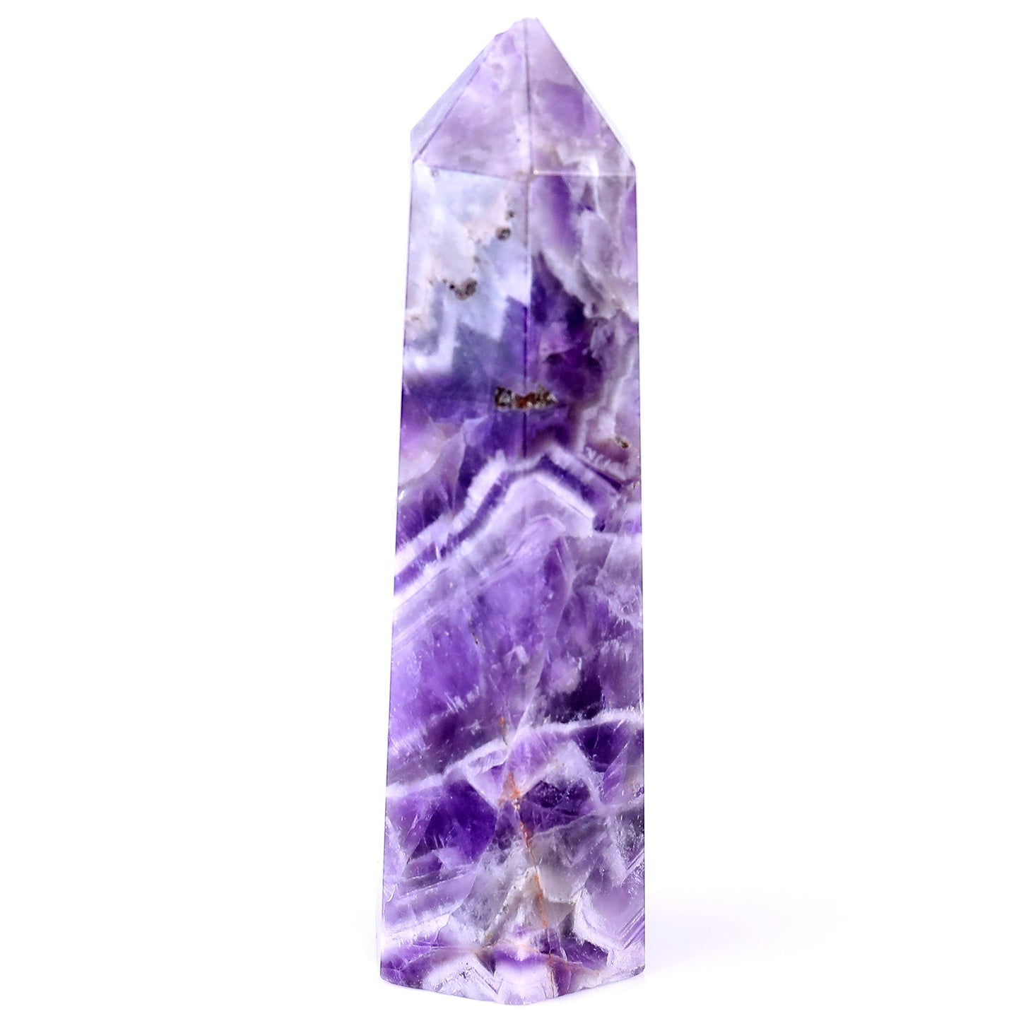 Nicedony 93mm Dream Amethyst Hand Carved Crystal Point - View 3