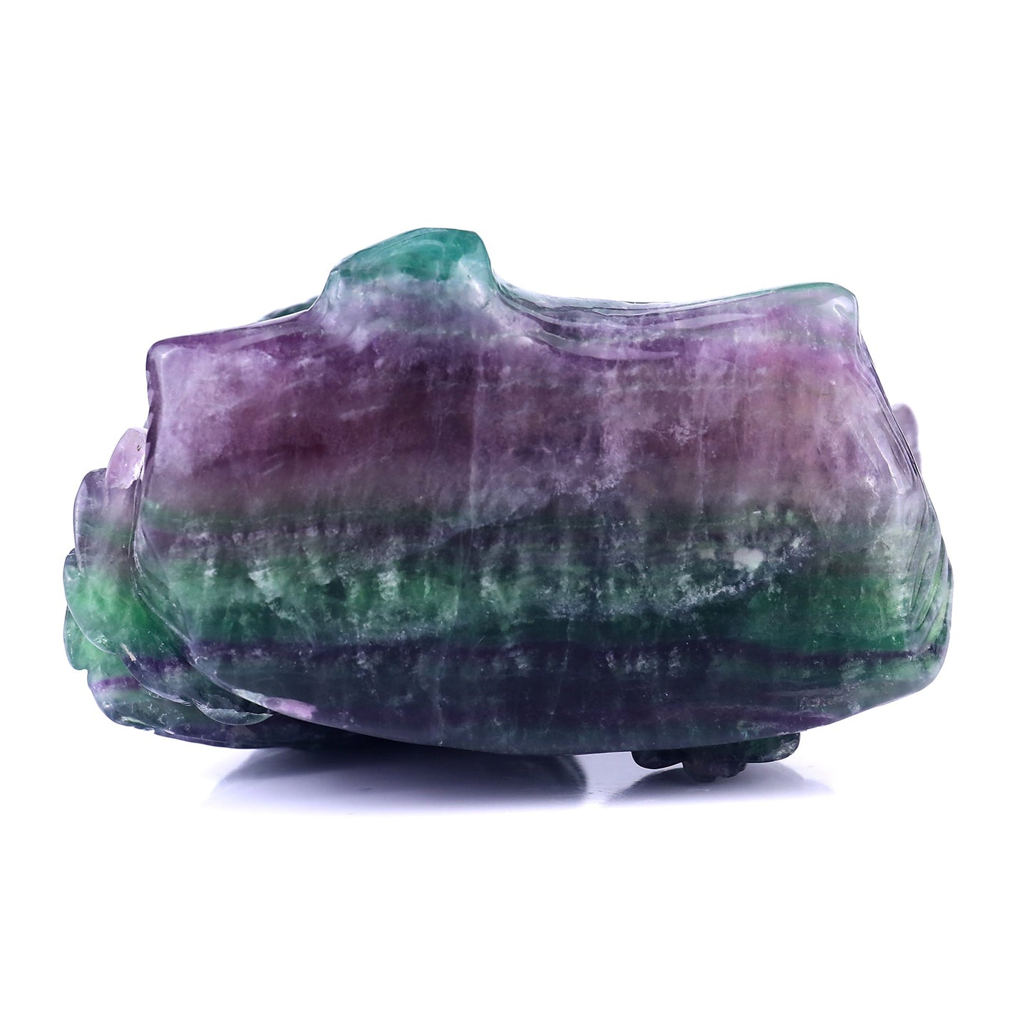Nicedony Amazing 6.1" Fluorite Hand Carved Crystal Owls Sculpture - View 6