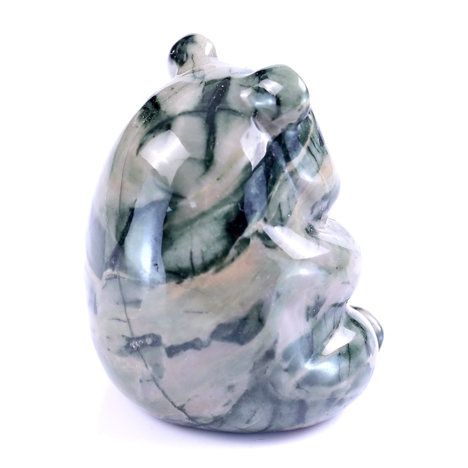 Nicedony Cute 2.9" Jiulong Jade Hand Carved Crystal Panda Sculpture - View 4