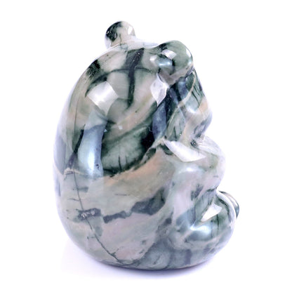 Nicedony Cute 2.9" Jiulong Jade Hand Carved Crystal Panda Sculpture - View 4
