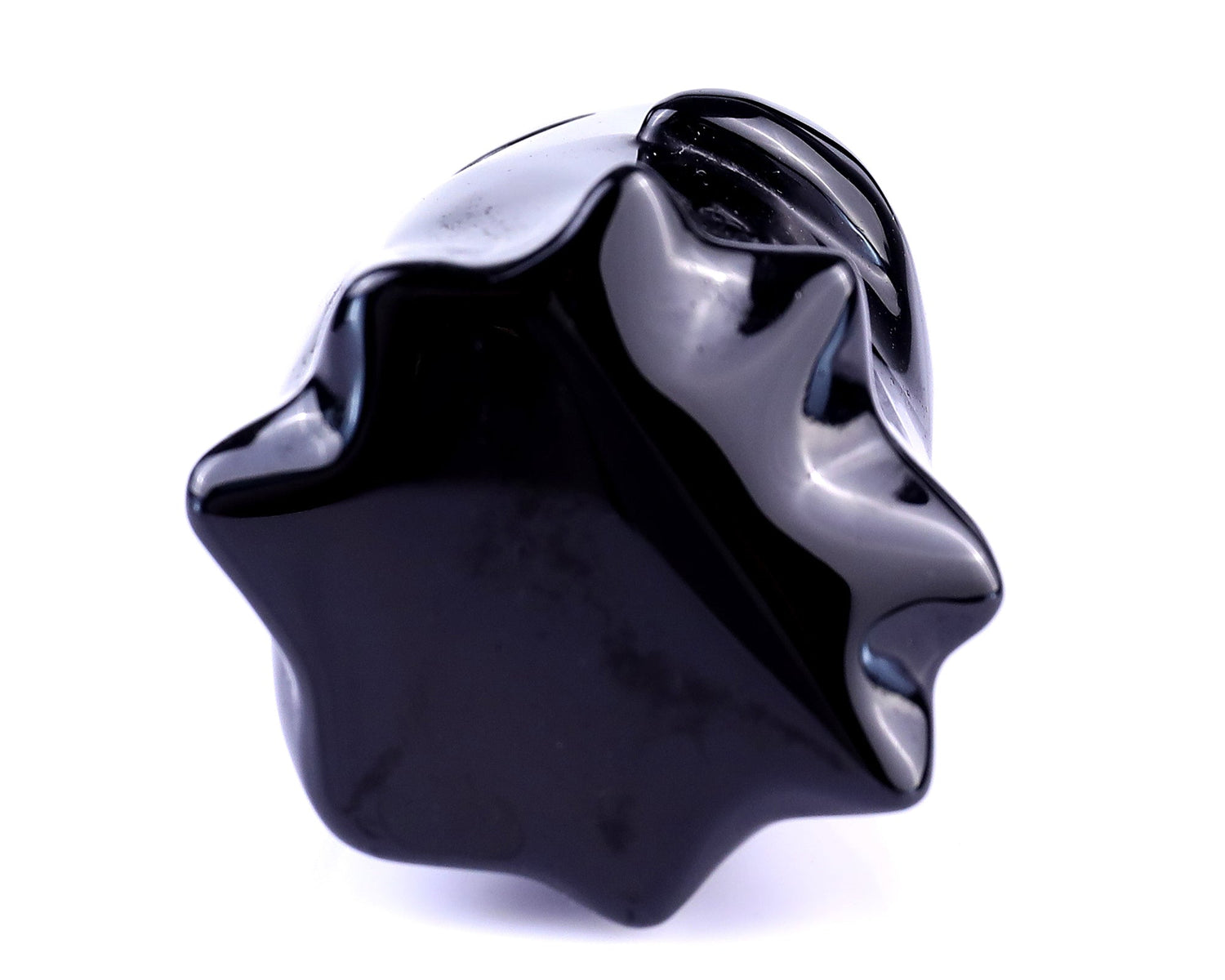 Nicedony 3.0" Black Obsidian Hand Carved Crystal Ghost Sculpture (SKU: 3100057) - Photo 6