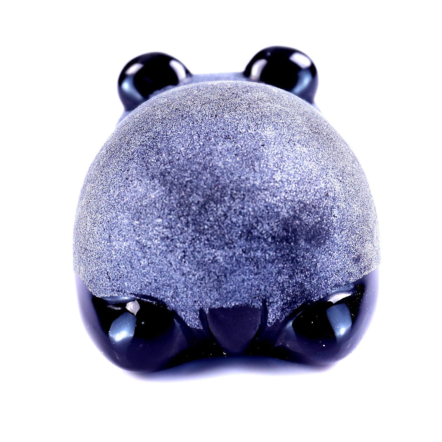 Nicedony Cute 3.0" Black Obsidian Hand Carved Crystal Panda Sculpture - View 14