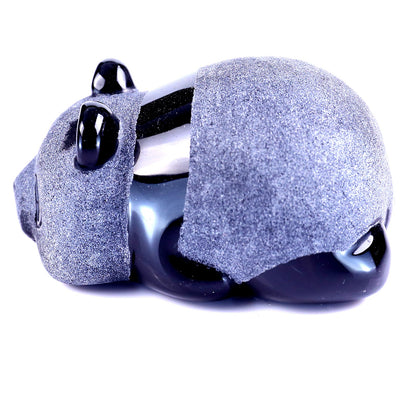 Nicedony Cute 3.0" Black Obsidian Hand Carved Crystal Panda Sculpture - View 16