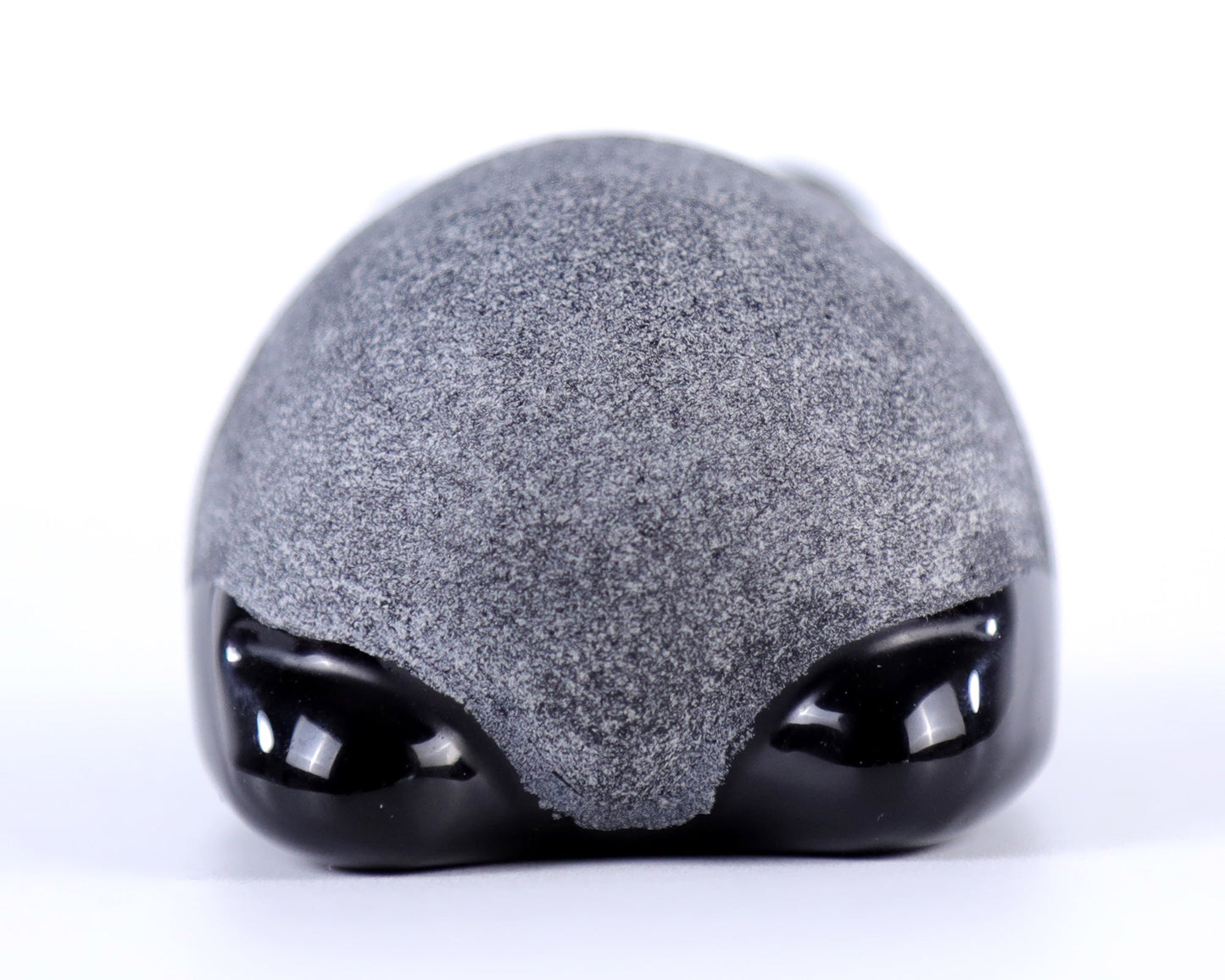 Nicedony Cute 3.0" Black Obsidian Hand Carved Crystal Panda Sculpture - View 4