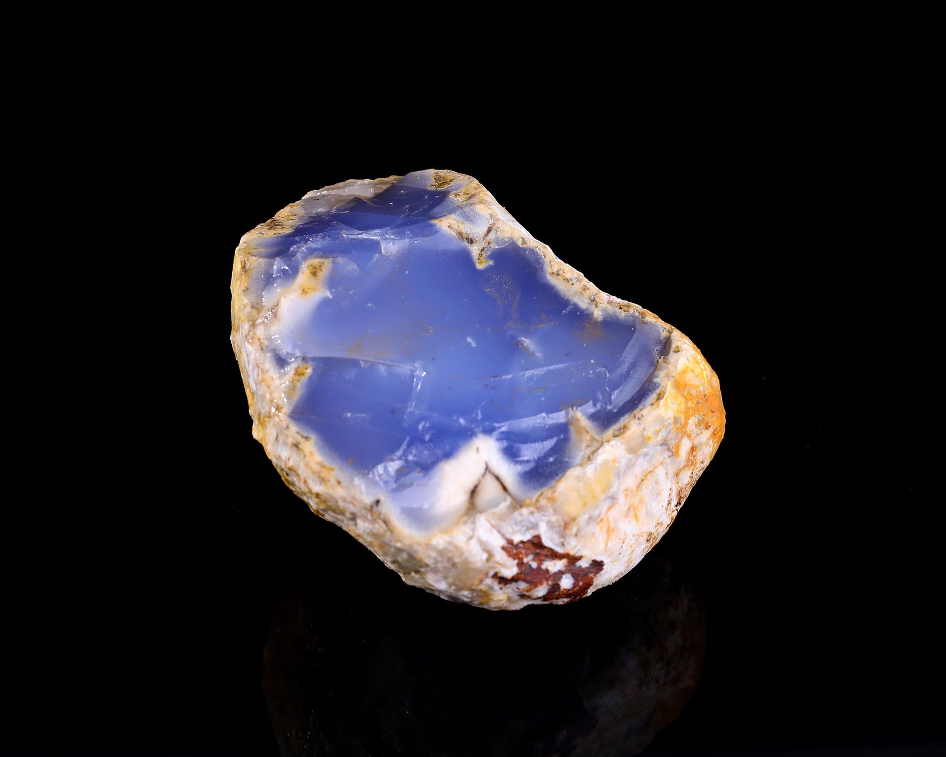 Nicedony Grade A Natural Blue Chalcedony Rough Stone, Jewelry Making Stone - #3 (1.37kg)