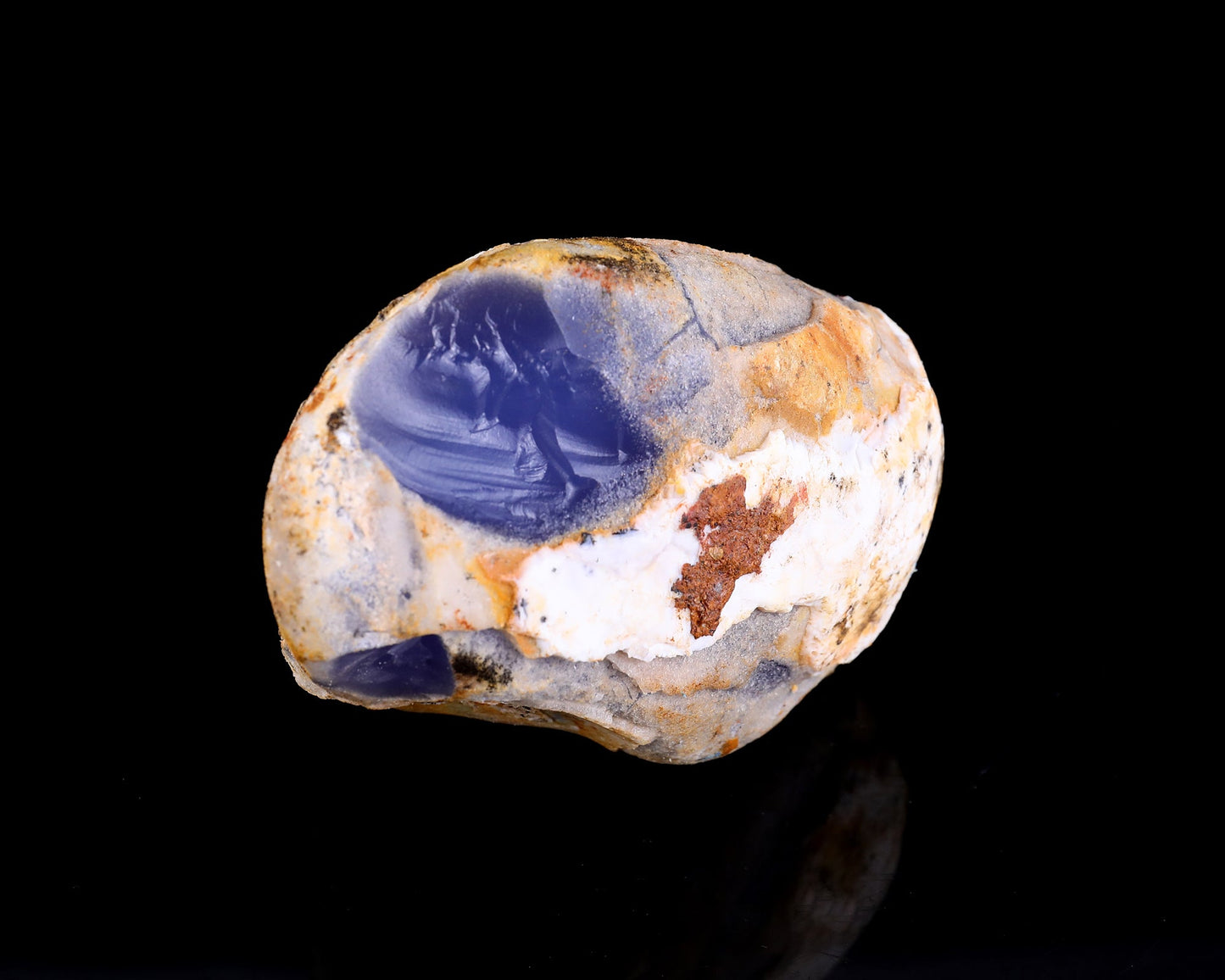 Nicedony Grade A Natural Blue Chalcedony Rough Stone, Jewelry Making Stone - View 5