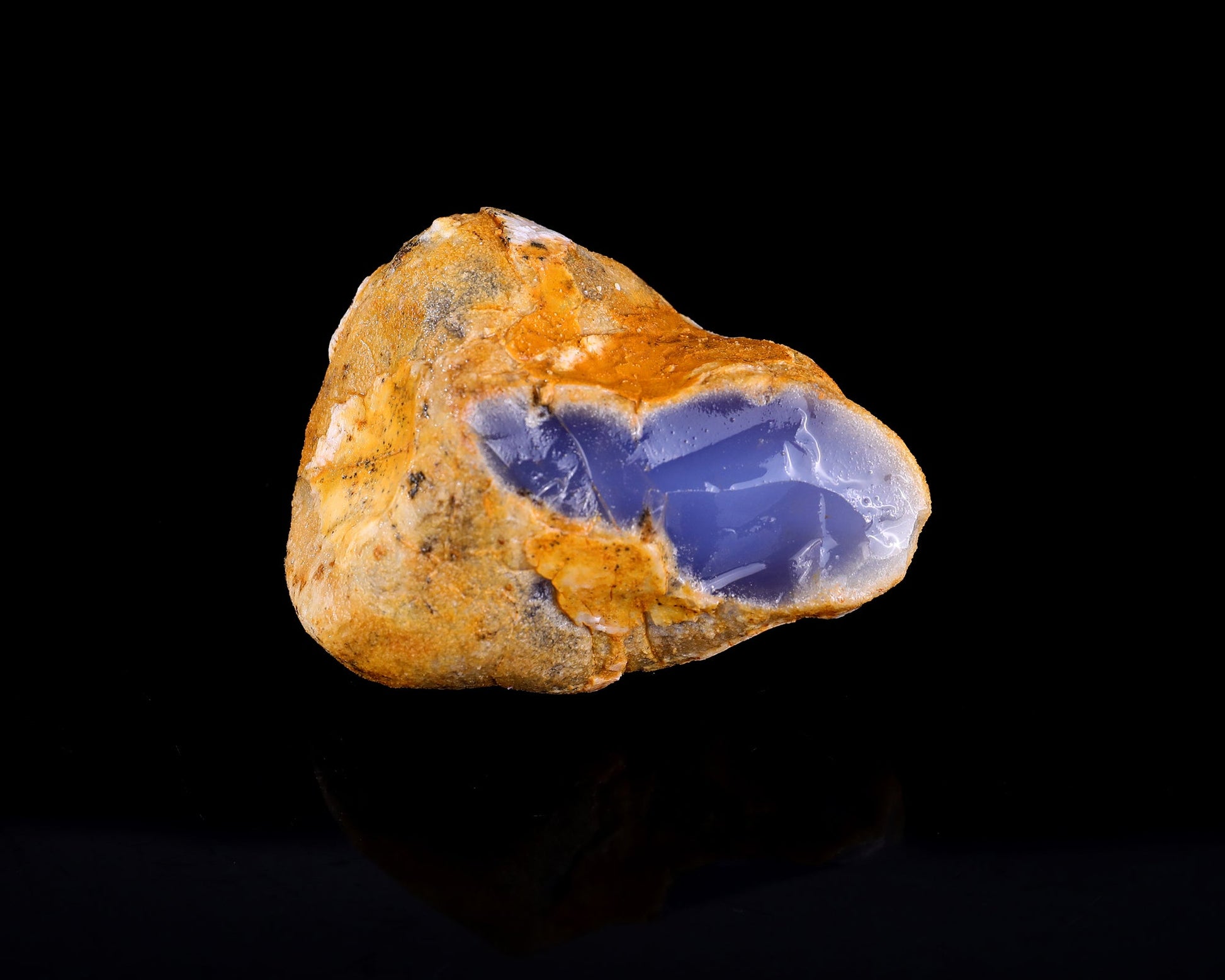 Nicedony Grade A Natural Blue Chalcedony Rough Stone, Jewelry Making Stone - #5 (0.37kg)