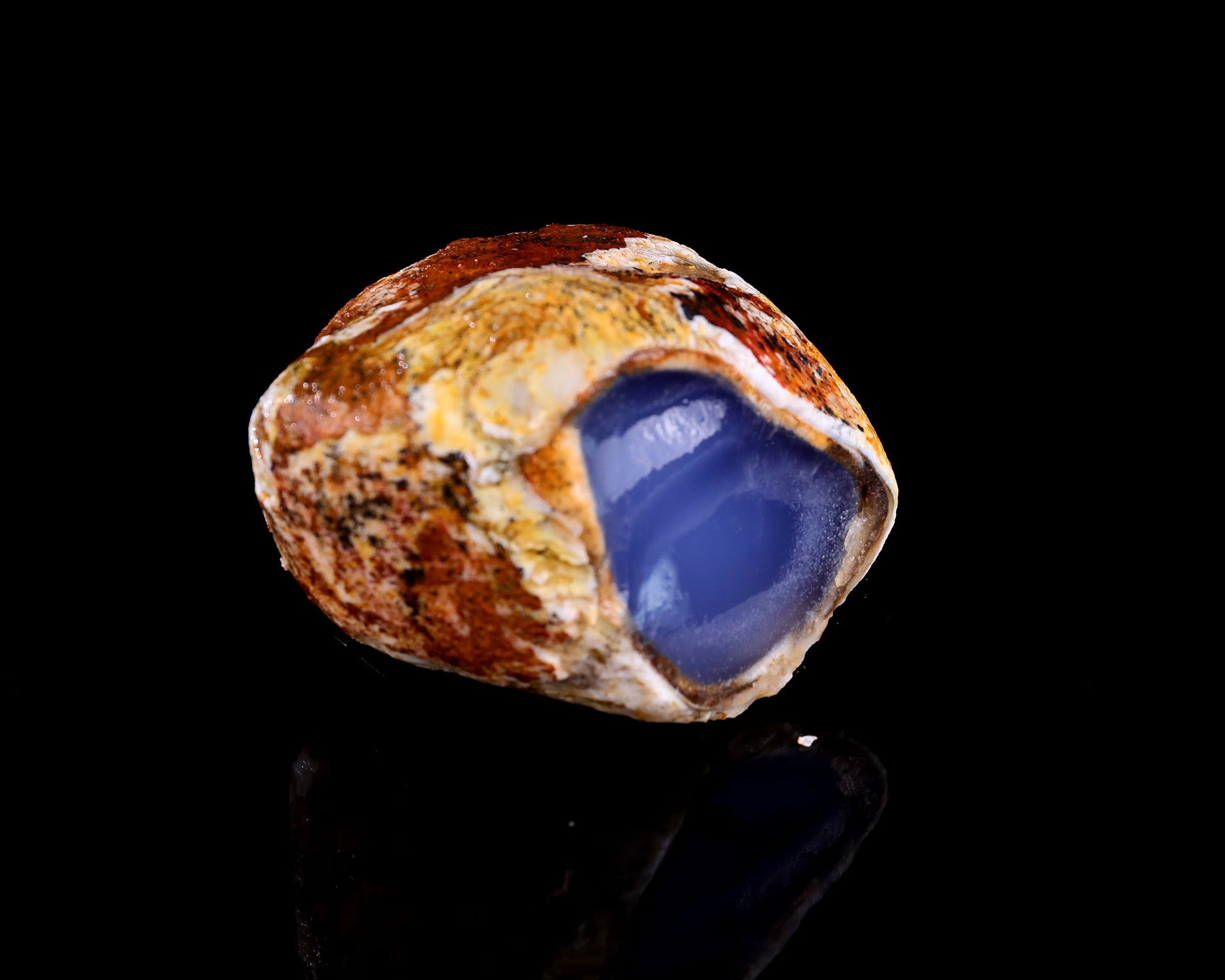 Nicedony Grade A Natural Blue Chalcedony Rough Stone, Jewelry Making Stone - #6 (0.34kg)
