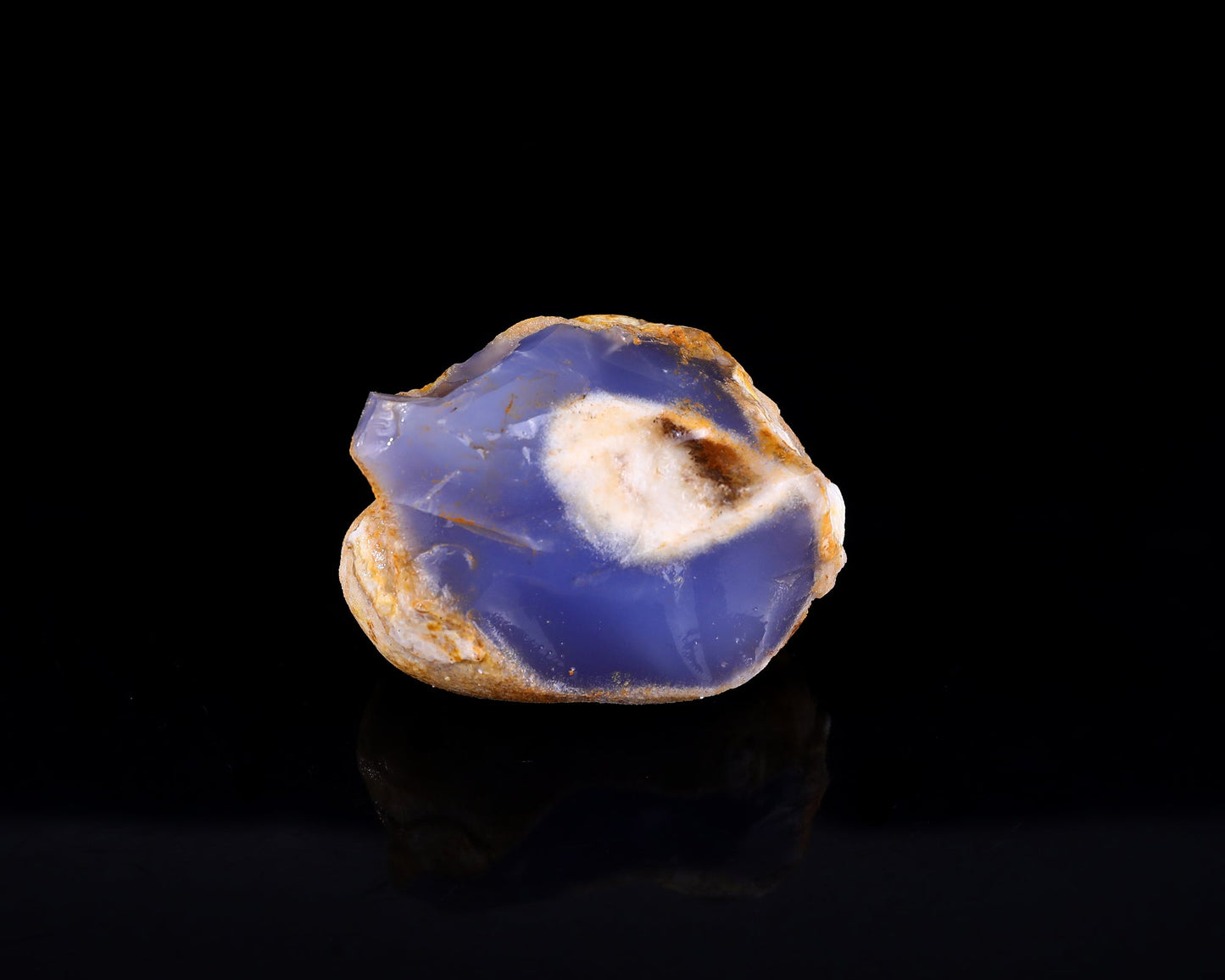 Nicedony Grade A Natural Blue Chalcedony Rough Stone, Jewelry Making Stone - #8 (0.18kg)