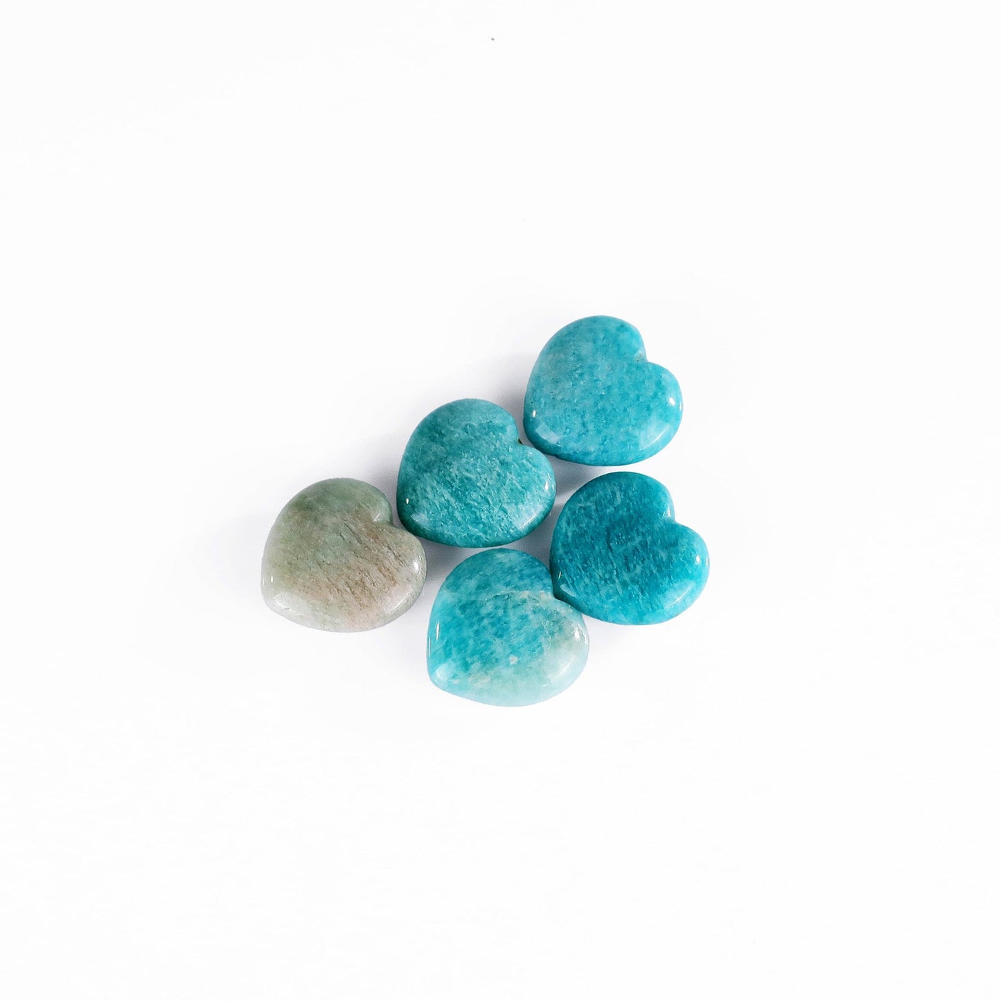 Nicedony Natural Amazonite Hand Carved Crystal Heart - View 8