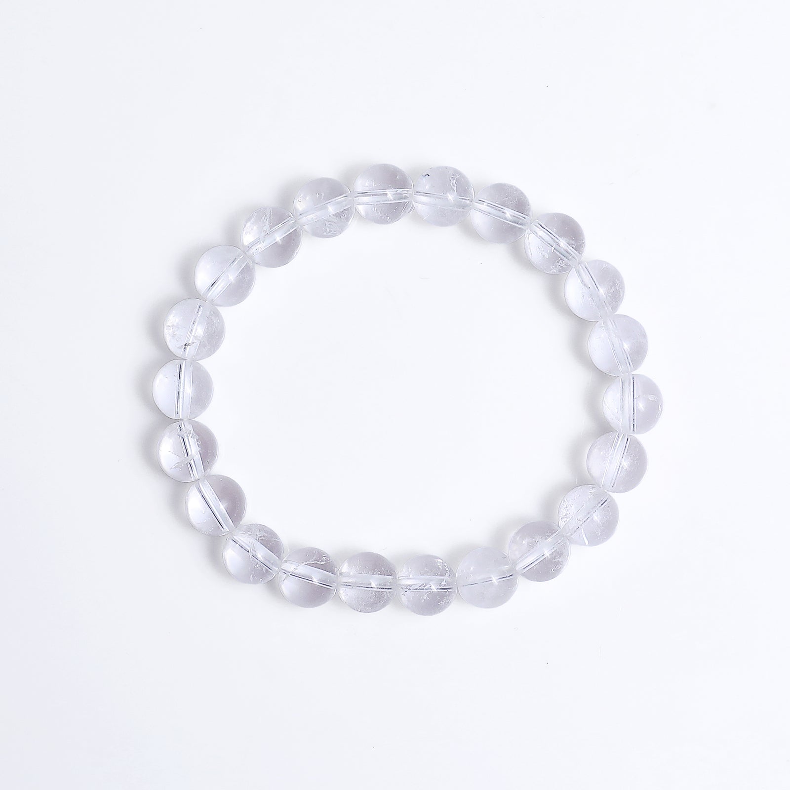 Nicedony Natural Angolan Quartz Healing Energy Bracelet - 8mm