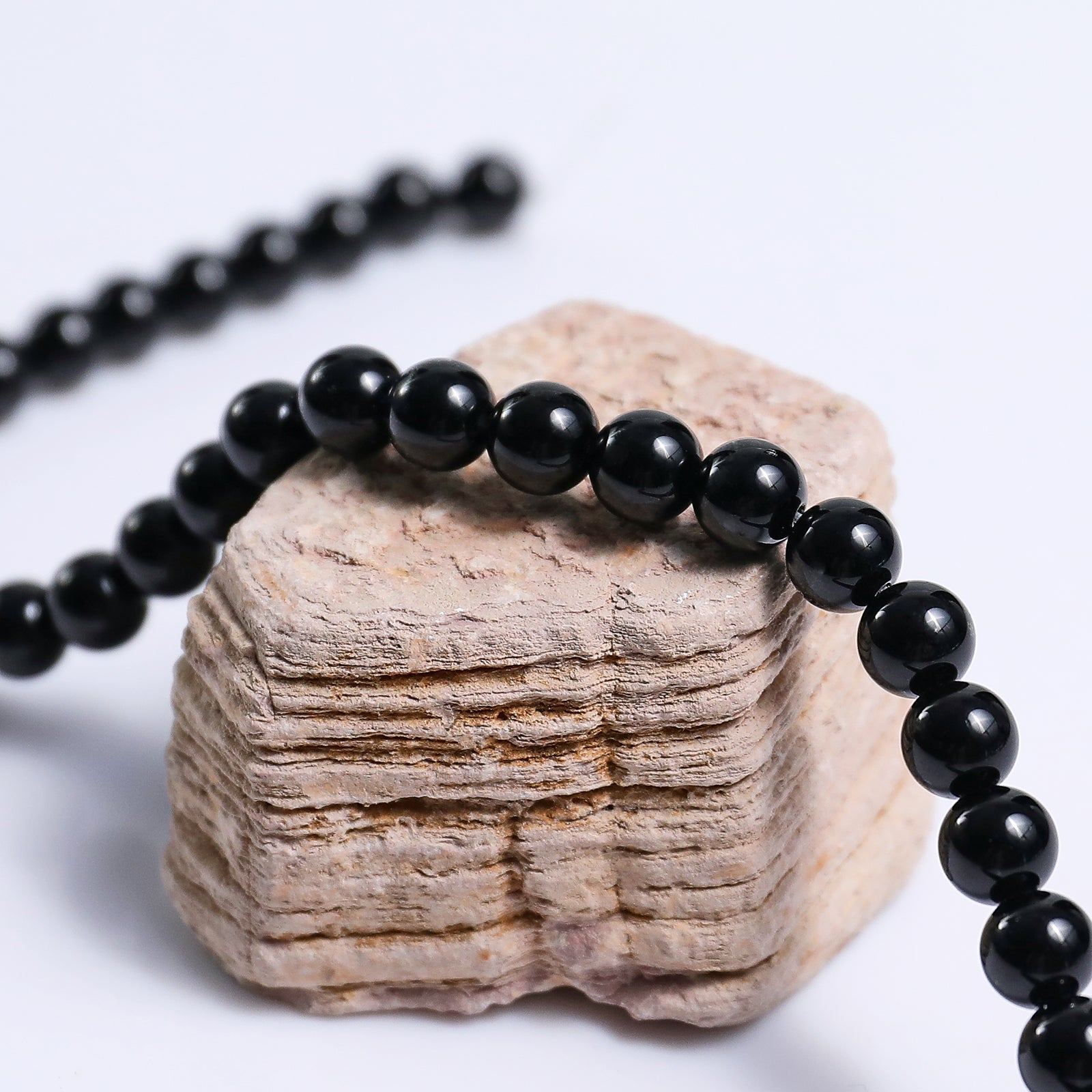 Nicedony Natural Black Obsidian Healing Energy Bracelet - View 3
