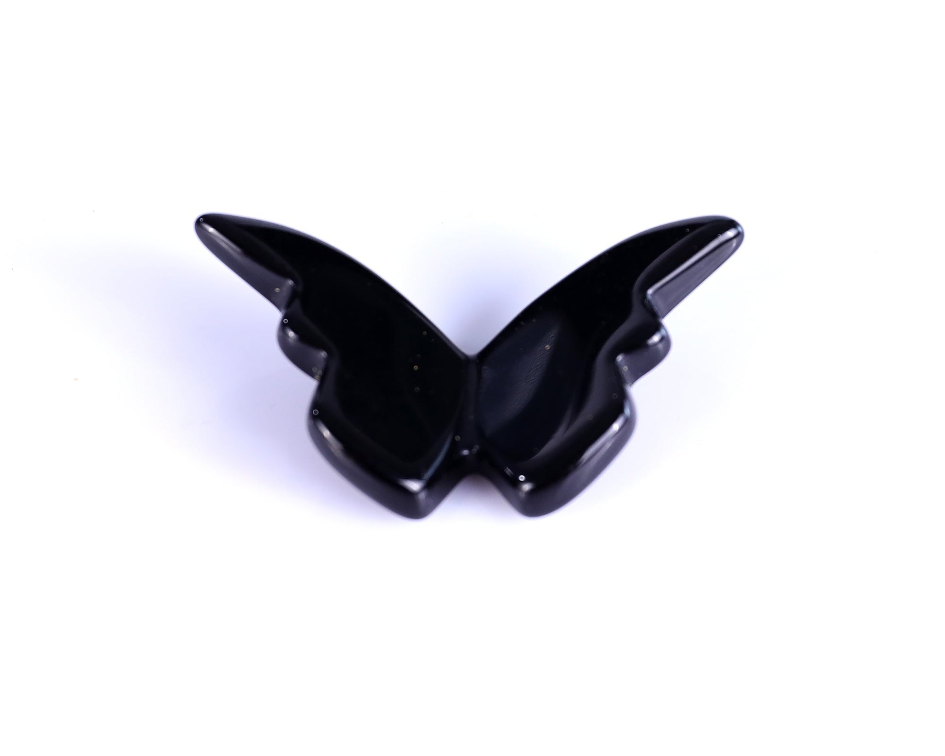 Nicedony Black Obsidian Hand Carved Crystal Butterfly Set (4pcs) - View 3