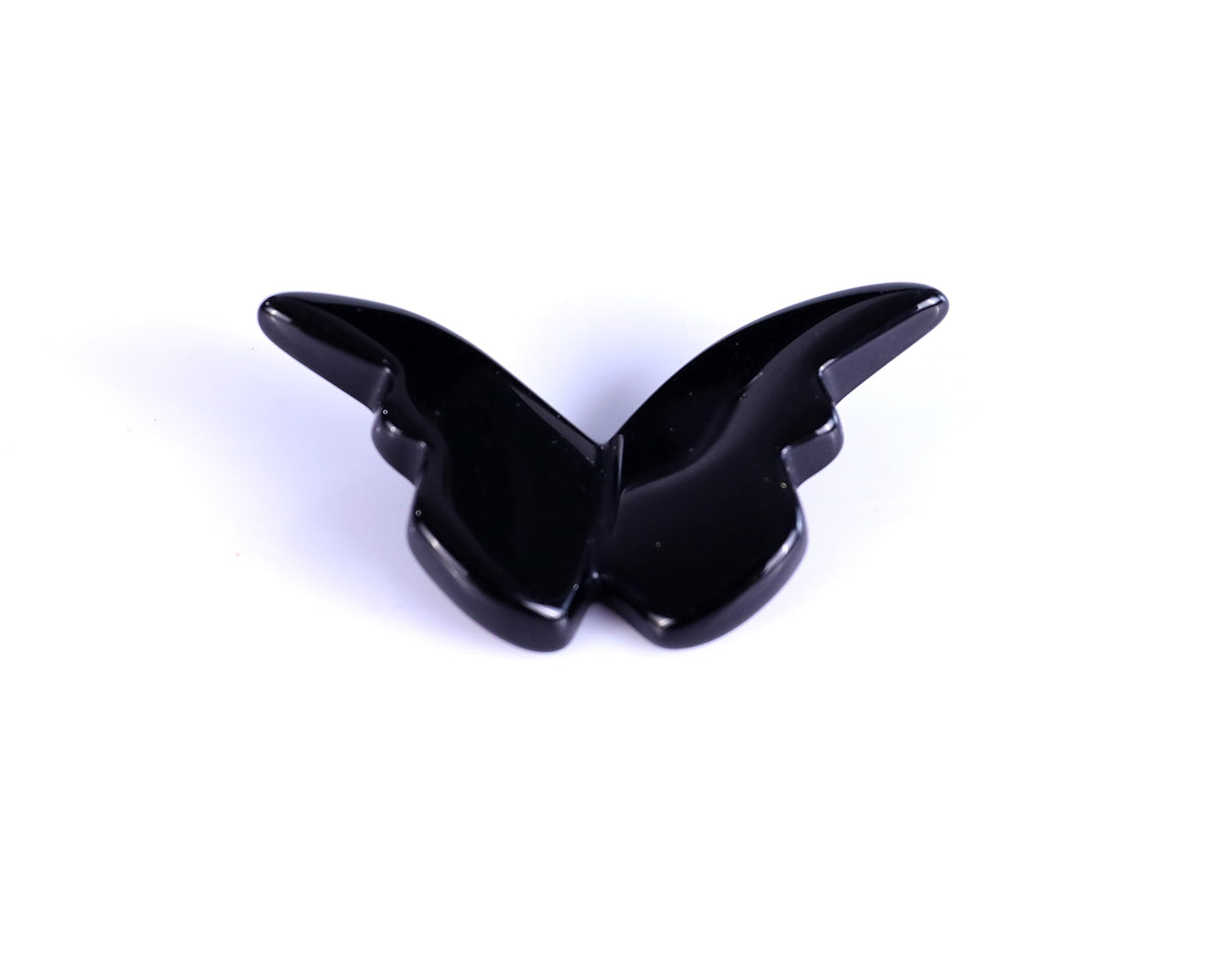 Nicedony Black Obsidian Hand Carved Crystal Butterfly Set (4pcs) - View 4