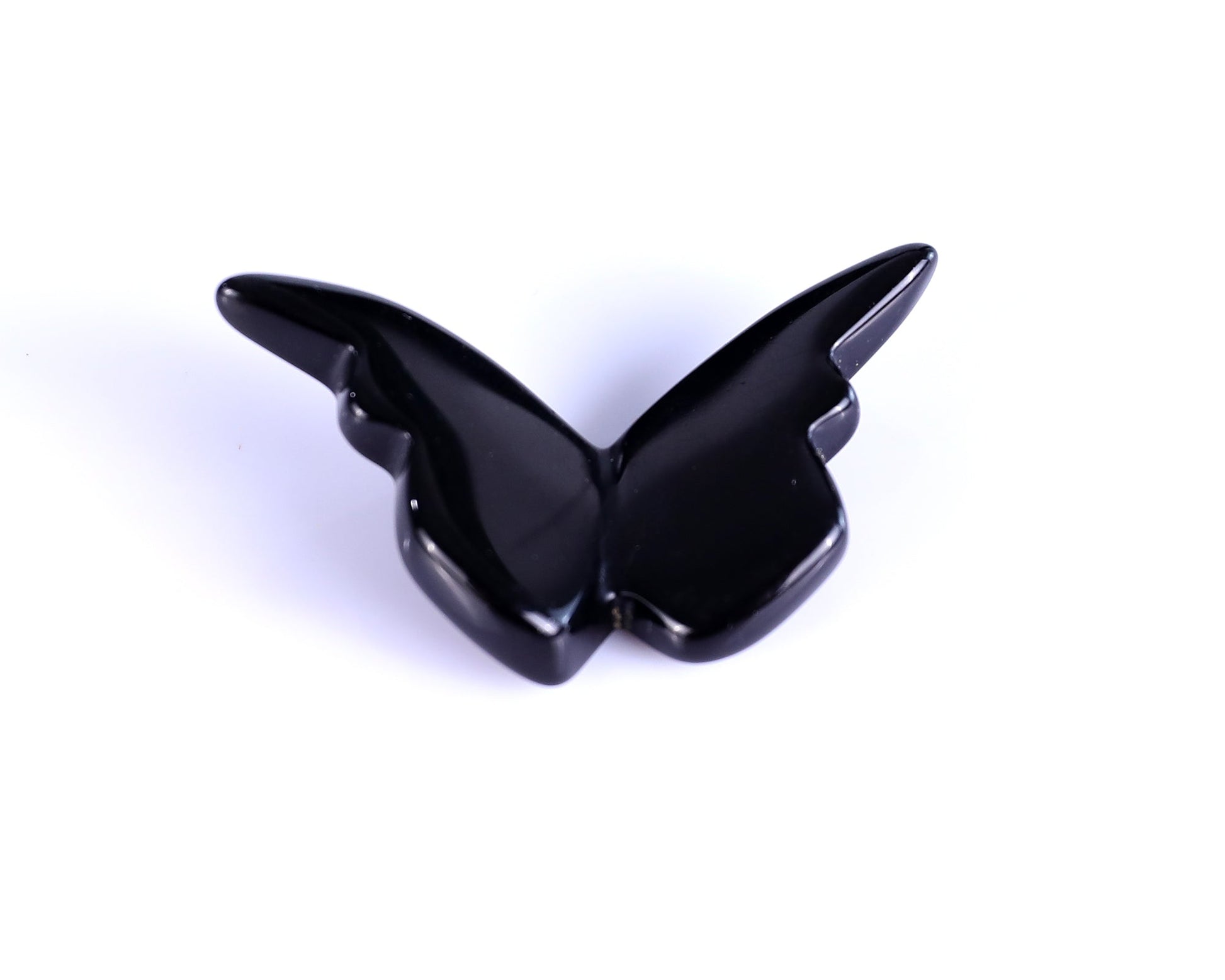 Nicedony Black Obsidian Hand Carved Crystal Butterfly Set (4pcs) - View 6