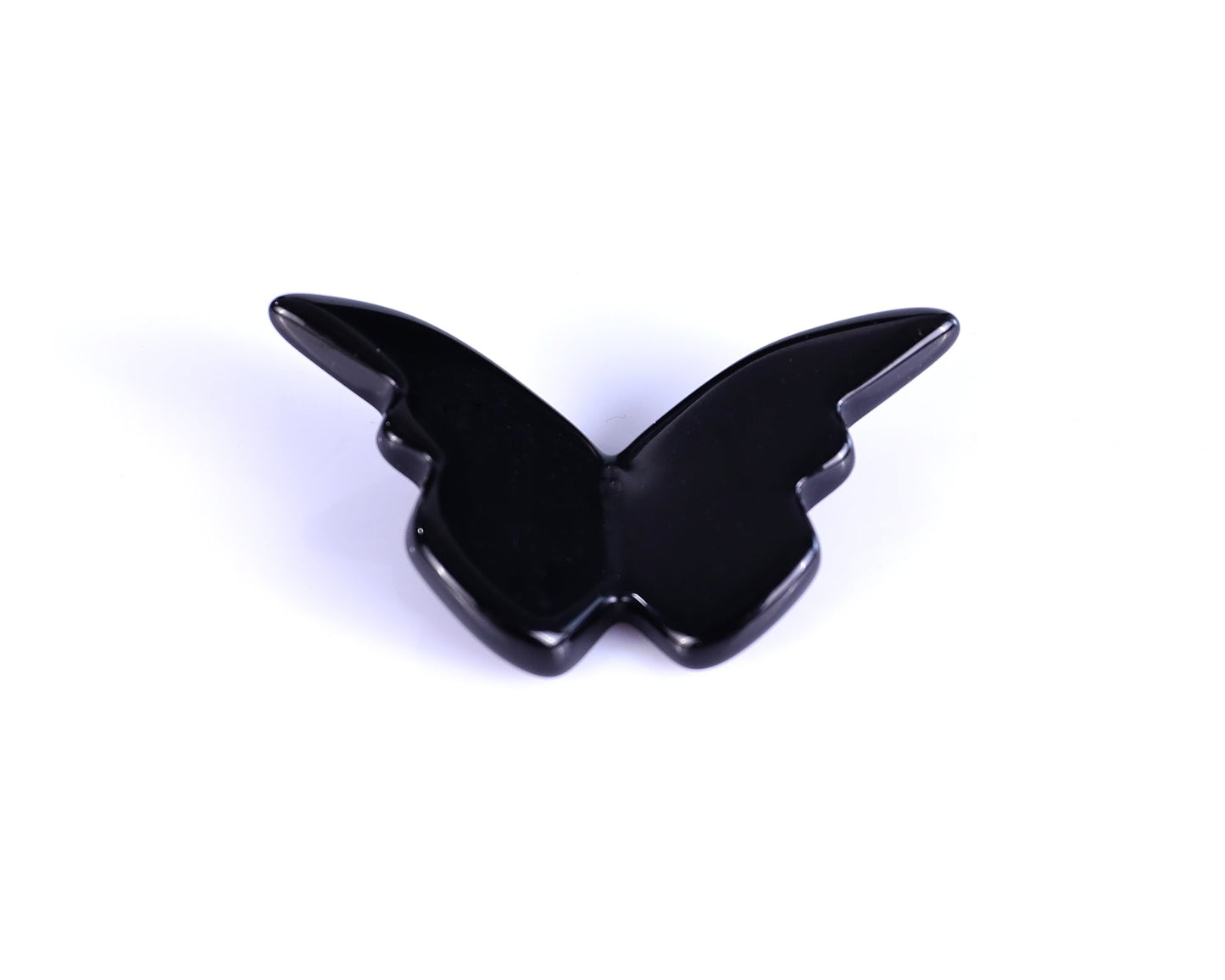 Nicedony Black Obsidian Hand Carved Crystal Butterfly Set (4pcs) - View 7