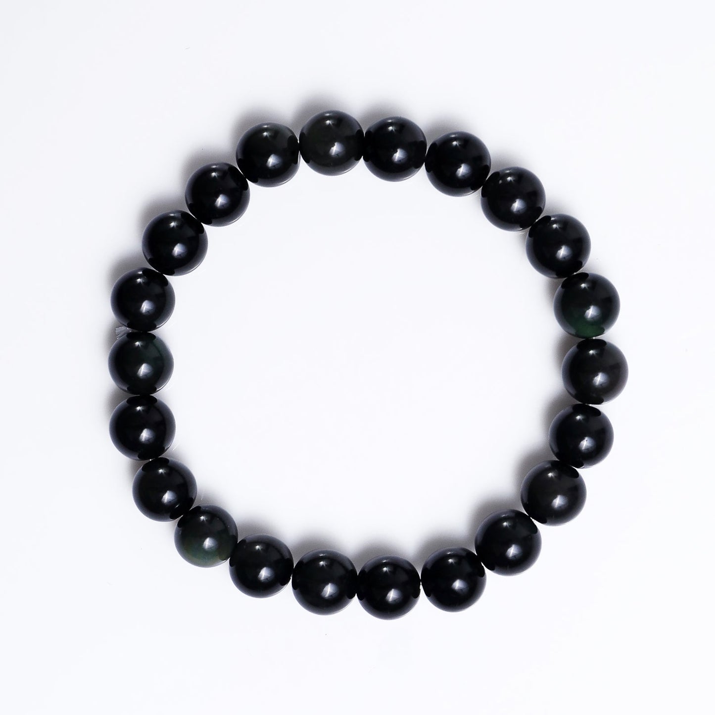 Nicedony Natural Black Onyx Healing Energy Bracelet - 8mm