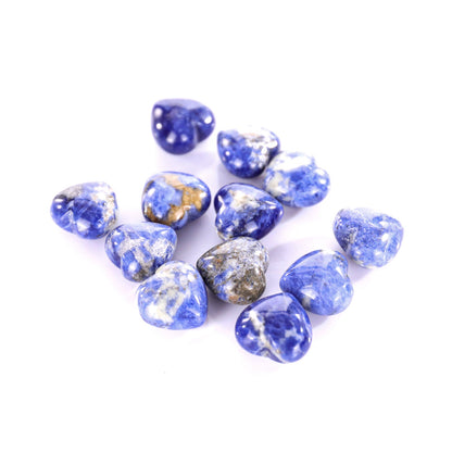 Nicedony Natural Blue Aventurine Hand Carved Crystal Heart - 20mm(1kg)