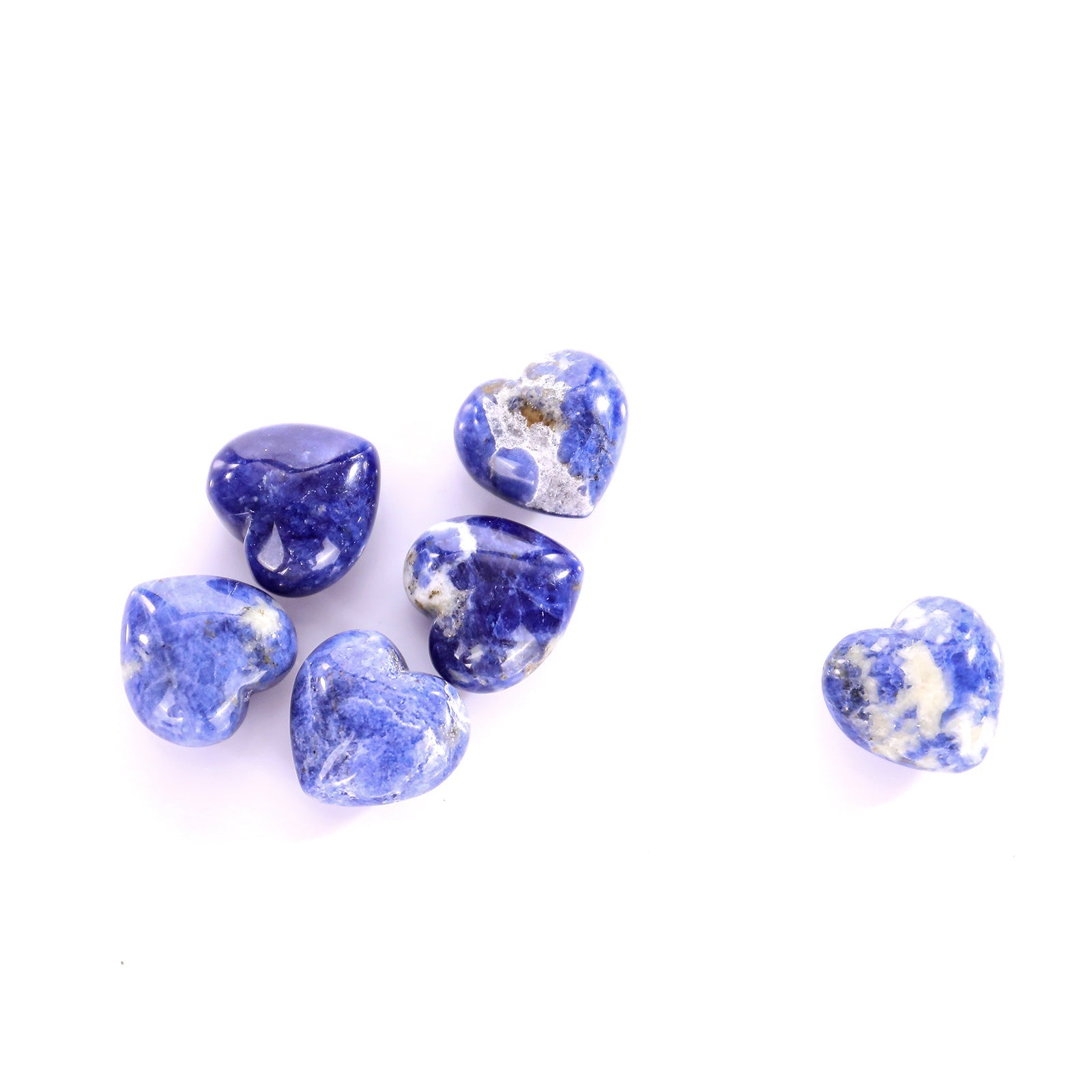 Nicedony Natural Blue Aventurine Hand Carved Crystal Heart - View 4