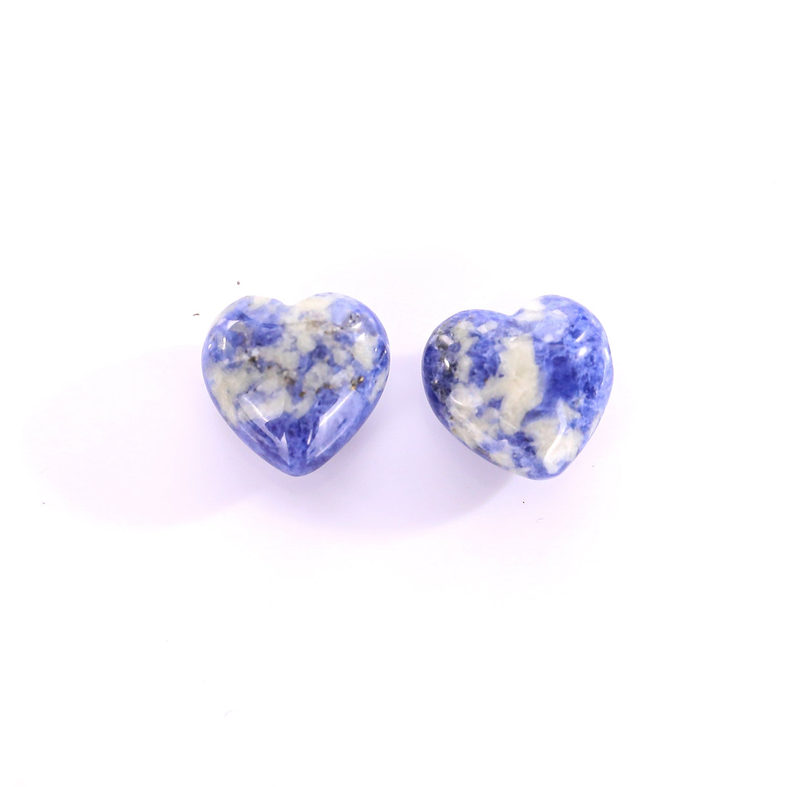 Nicedony Natural Blue Aventurine Hand Carved Crystal Heart - View 7