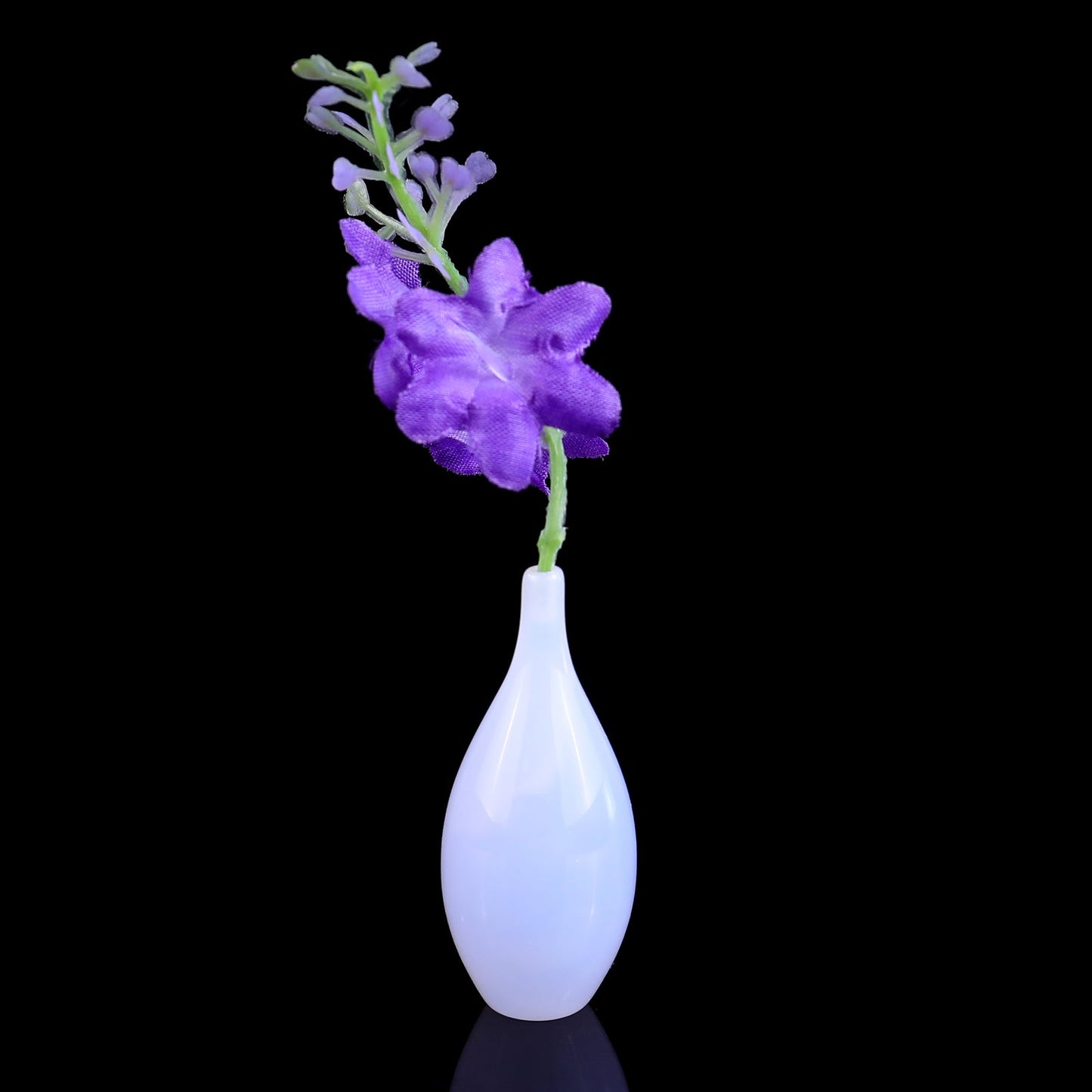 Nicedony Blue Chalcedony Hand Carved Vase, Incense Holder Sculpture - 3