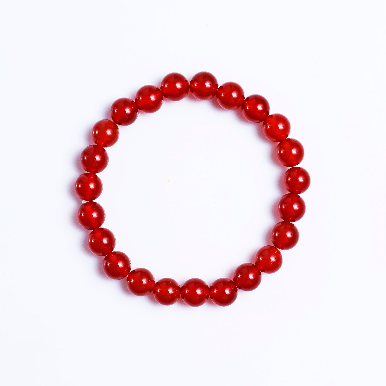 Nicedony Natural Carnelian Healing Energy Bracelet - 8mm