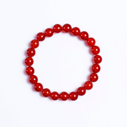 Nicedony Natural Carnelian Healing Energy Bracelet - 8mm