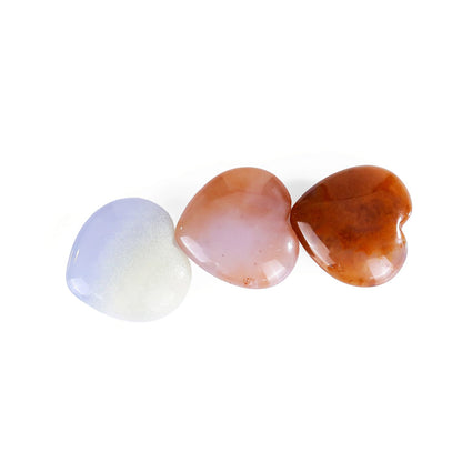 Nicedony Natural Chalcedony Hand Carved Crystal Heart - View 6